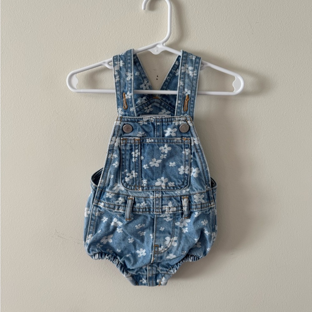 Old Navy Denim Floral Kids Overalls